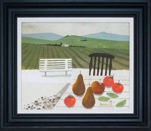 Mary Fedden. Tuscan landscape.