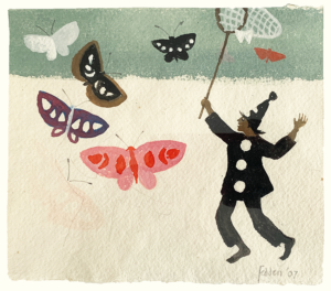 Catching butterflies by Mary Fedden
