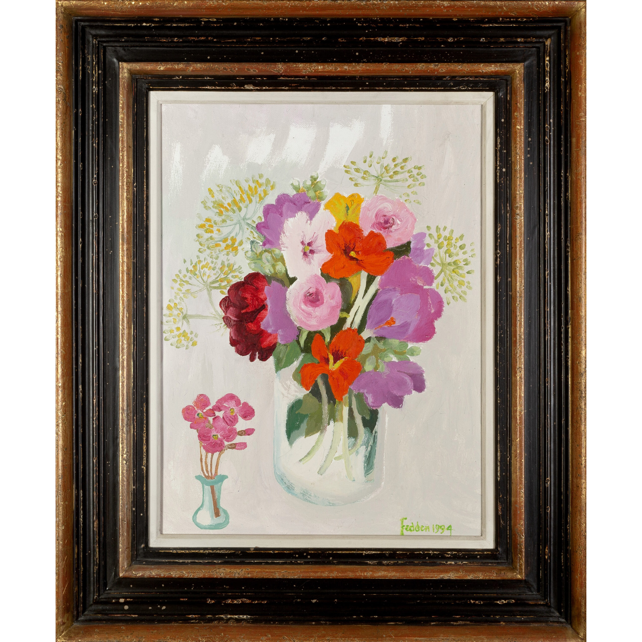 Mary Fedden bunch of flowers framed square