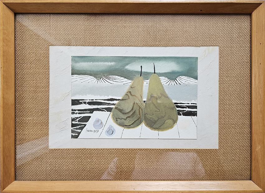 Two pears-framed