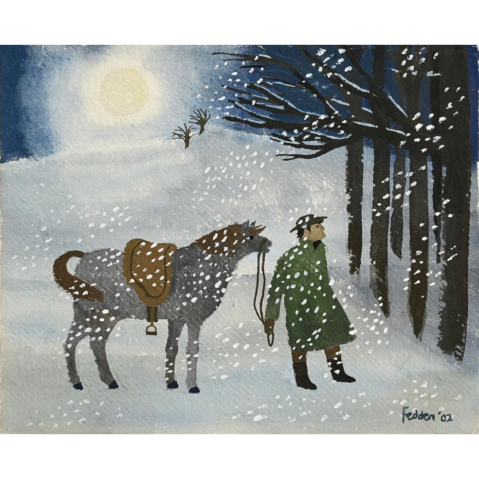 Mary Fedden Snow square