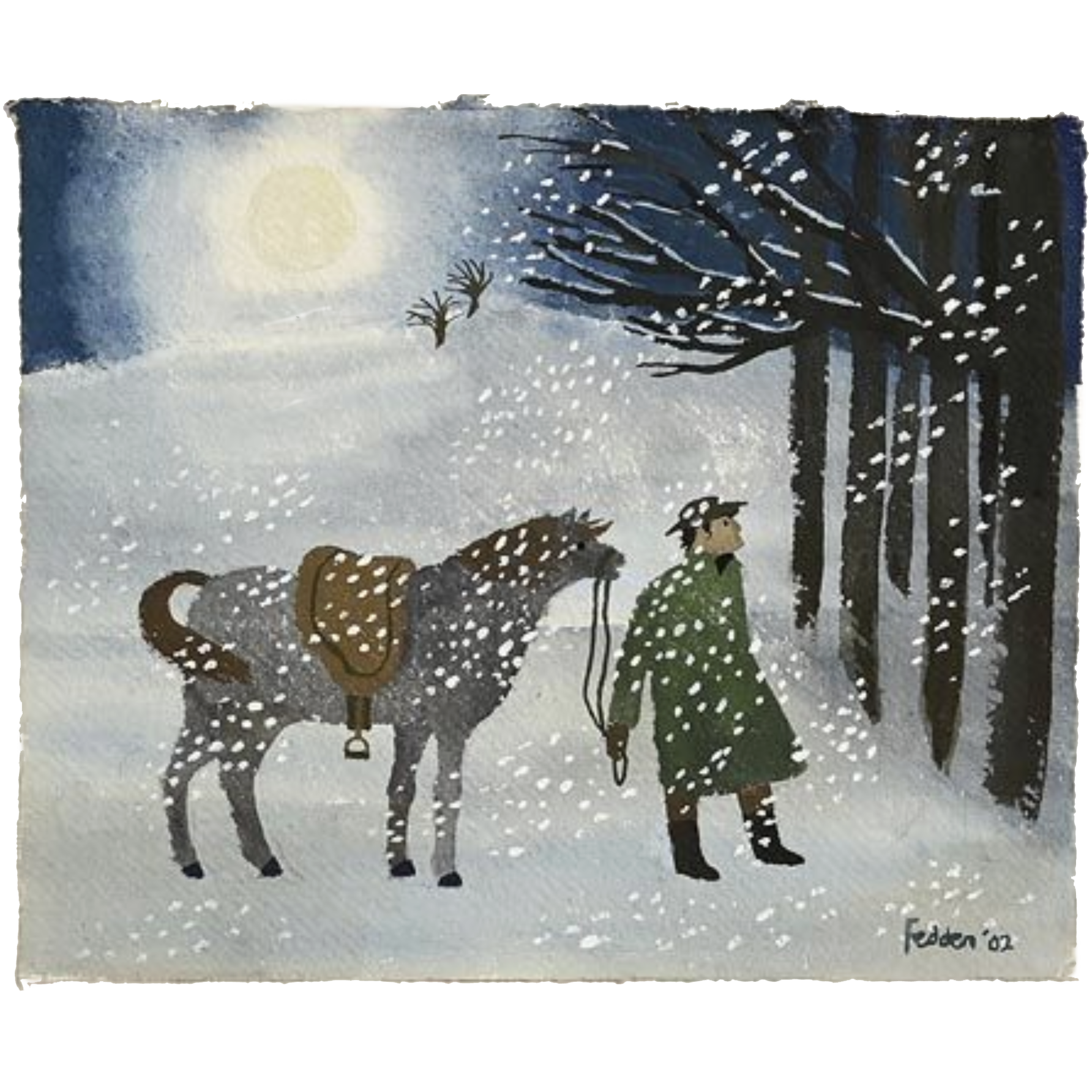 Mary Fedden Snow square