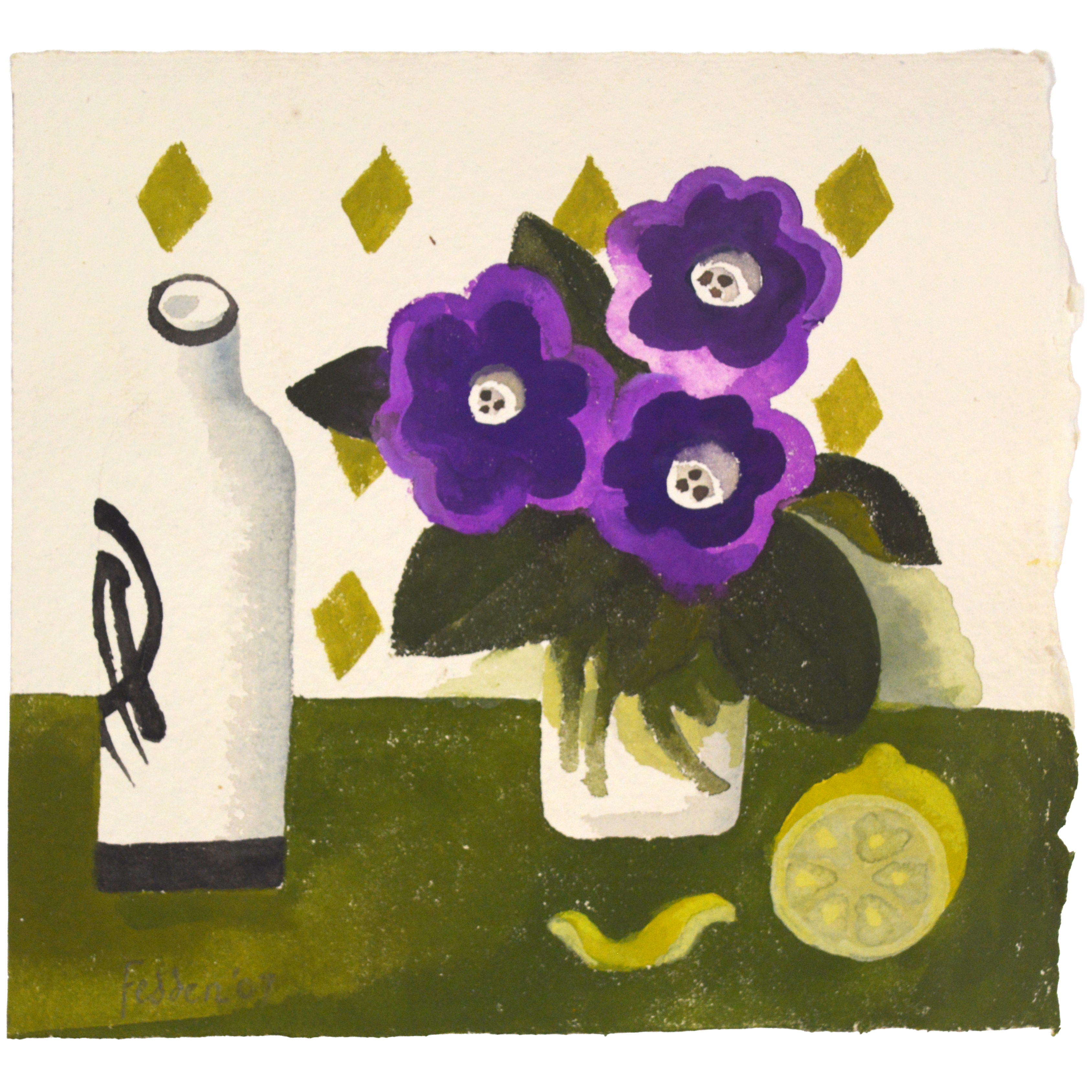 African violets – square