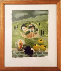 MARY FEDDEN. FRENCH LANDSCAPE.