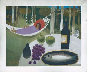 MARY FEDDEN. GIRL IN HAMMOCK.