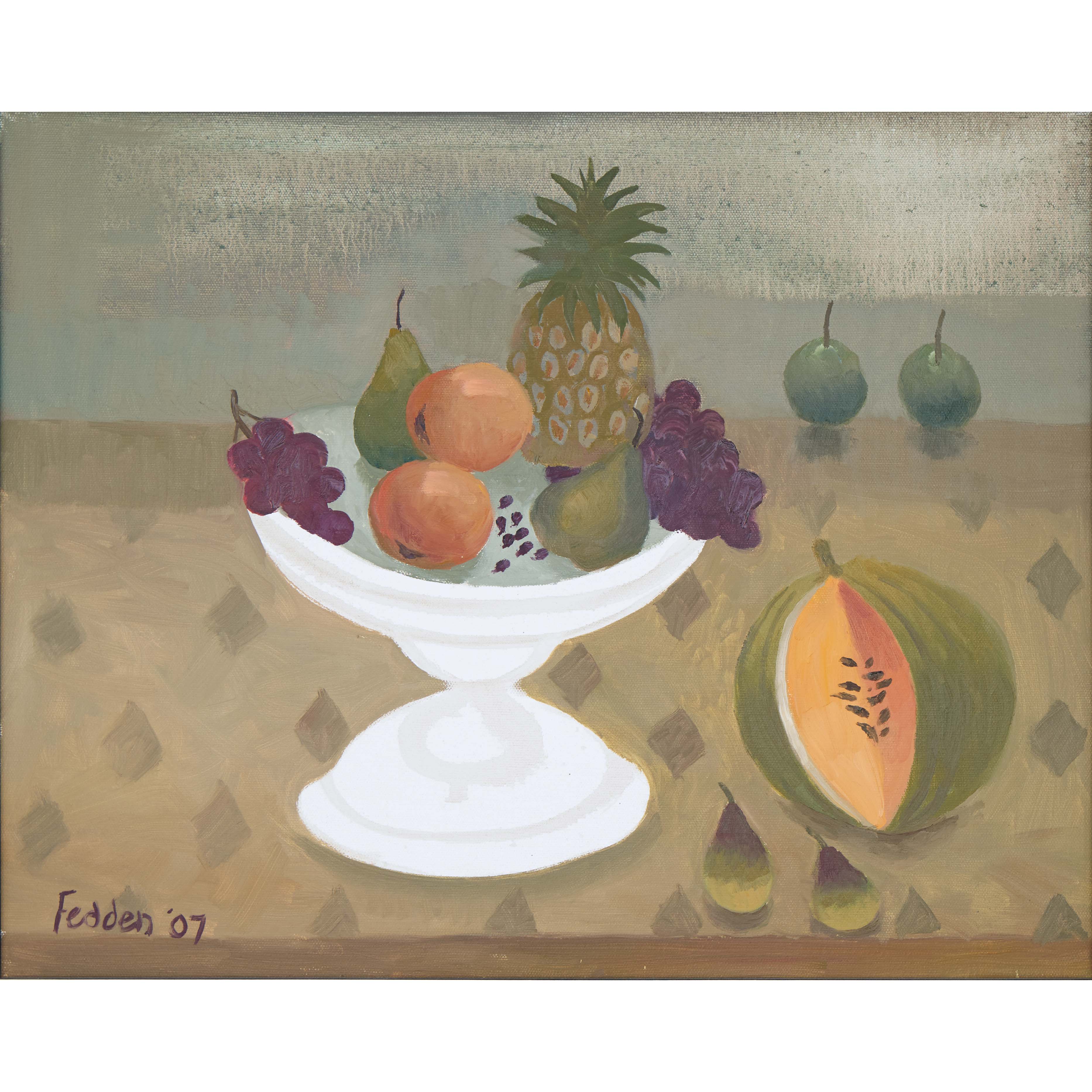 MARY FEDDEN. THE WHITE DISH. 2007. SOLD